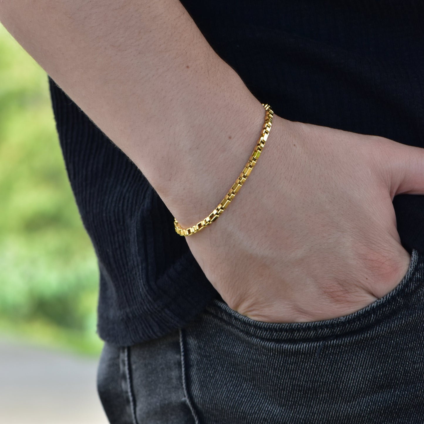 Pulsera Cilindros Hombre