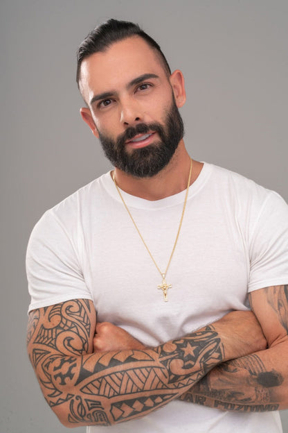 Cadena Chinesca  65cms + Colgante San Benito