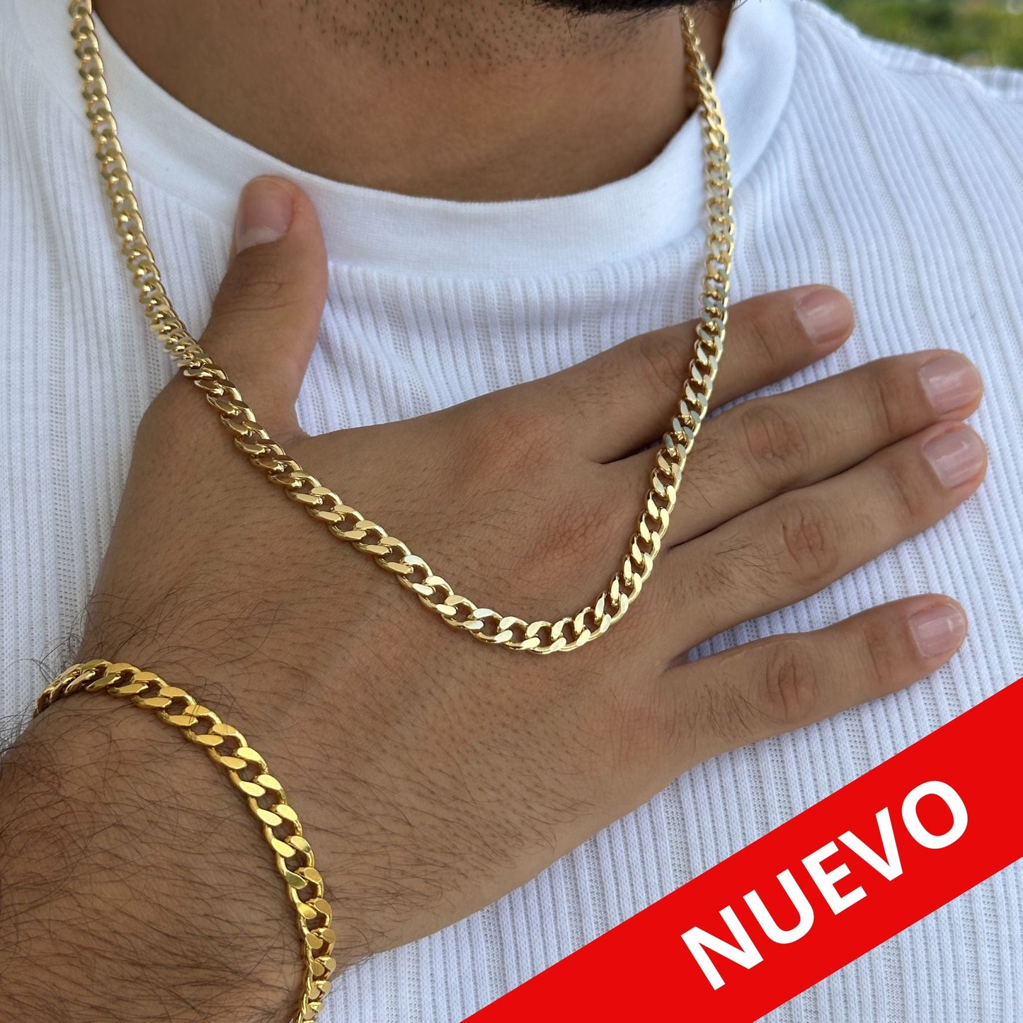 Cadena Cubana 60cm 6mm