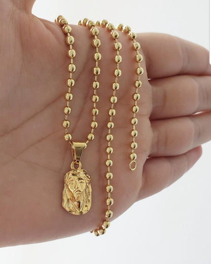 Cadena Militar 60cm + Rostro Rallado