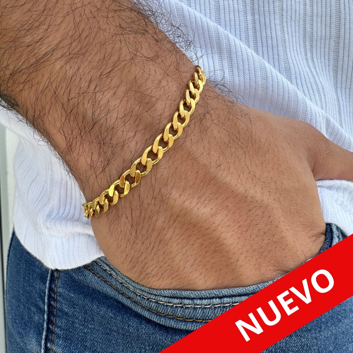 Cadena Cubana 60cm 6mm