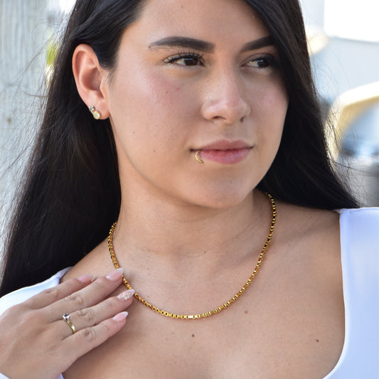 Cadena Cilindros Mujer 3mm