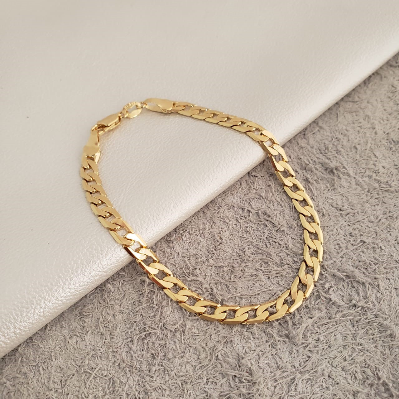 Cadena Cubana Diamantada + Pulsera
