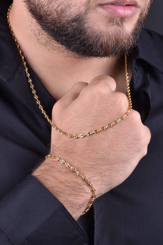 Cadena Grano de café + Pulsera