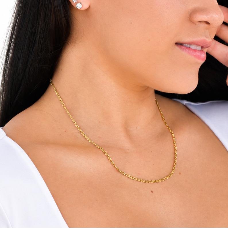 Cadena Caracol Mujer 3mm