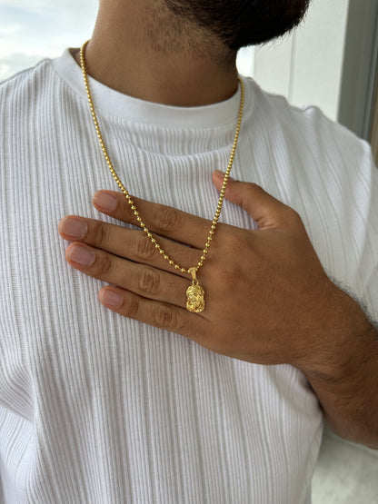 Cadena Militar 60cm + Rostro Rallado