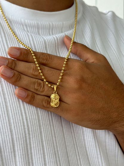 Cadena Militar 60cm + Rostro Rallado