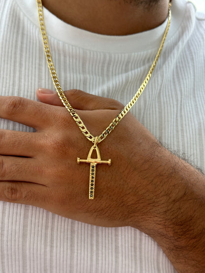 Cubana Diamantada 65cm + Colgante Pendulo