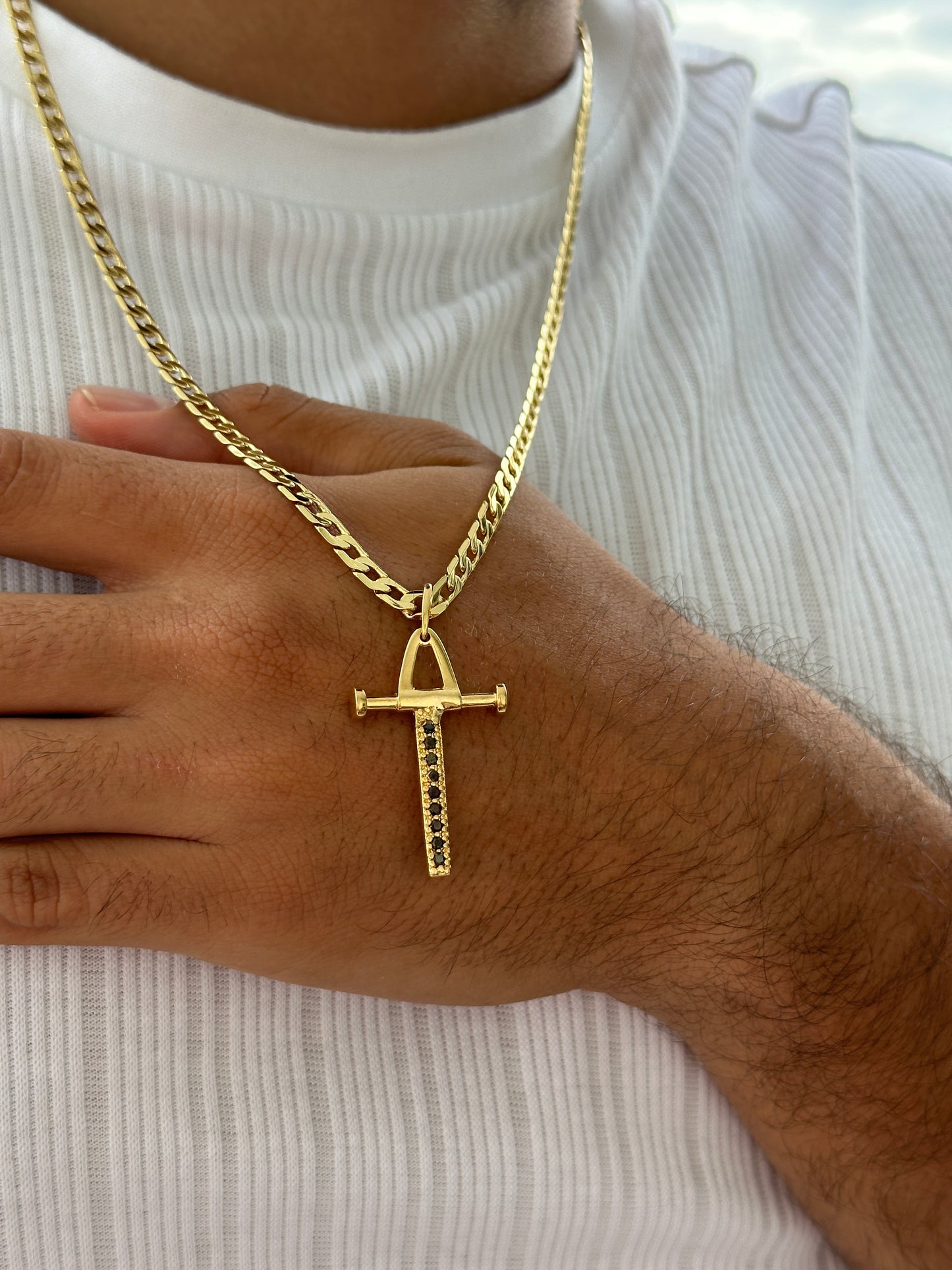 Cubana Diamantada 65cm + Colgante Pendulo