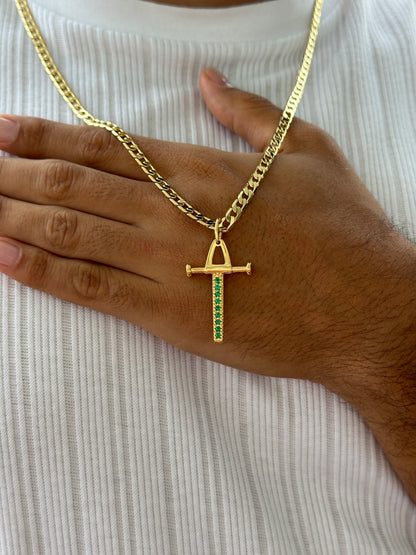 Cubana Diamantada 65cm + Colgante Pendulo