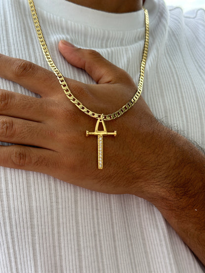 Cubana Diamantada 65cm + Colgante Pendulo