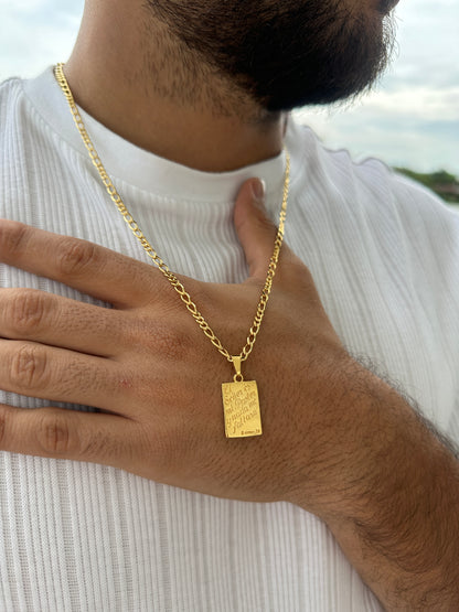 Cadena 3x1 3mm- 60cm + Colgante Salmo