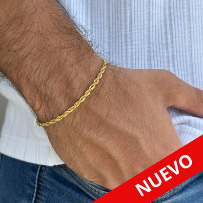 Combo Cadena Lazo 60cm 3mm + Pulsera