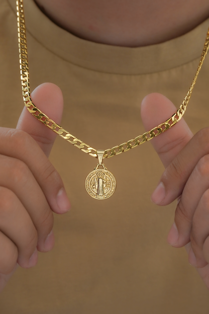 Cubana Diamantada 65cm + Colgante San Benito