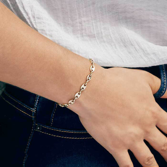 Pulsera Grano de cafe Mujer 5mm