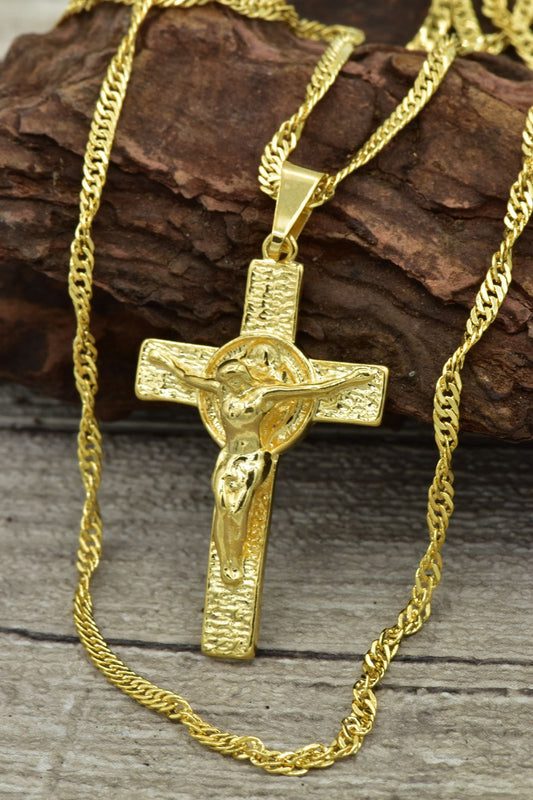 Cadena Singapur 60cms+ Dije Cruz SAN BENITO