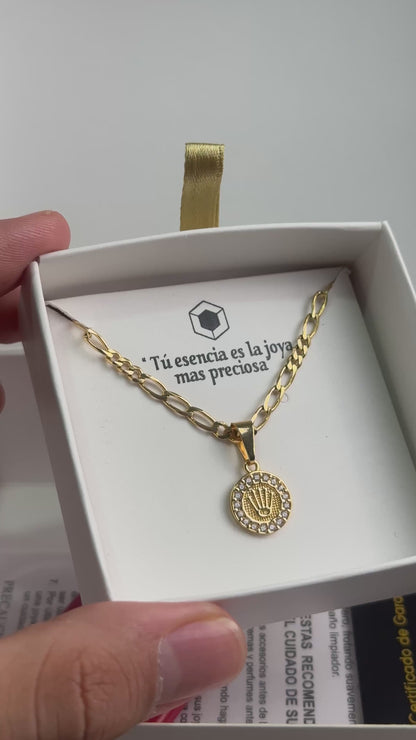 Cadena 3x1 60cm + Colgante Corona