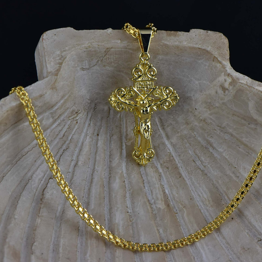 Cadena Chinesca 45 cm+ Colgante Cristo Milagroso