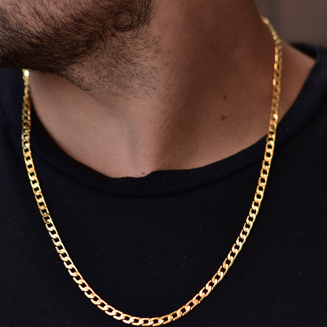 Cadena Cubana Diamantada 60cm