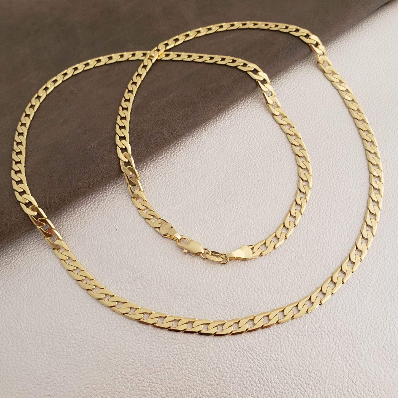 Cadena Cubana Diamantada 60cm